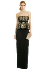 Patrina Peplum Gown by Raoul