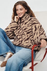 New Plush Half Zip Jacket by Sweaty Betty