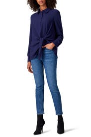 Long Sleeve Tie Front Shirt by Thakoon x RTR