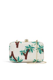 Palm Tree Box Clutch by Area Stars