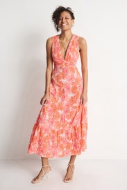 Pleated Tiered Dress by Derek Lam 10 Crosby x RTR