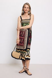 Coconut Tree Flow Scarf Dress by FARM Rio