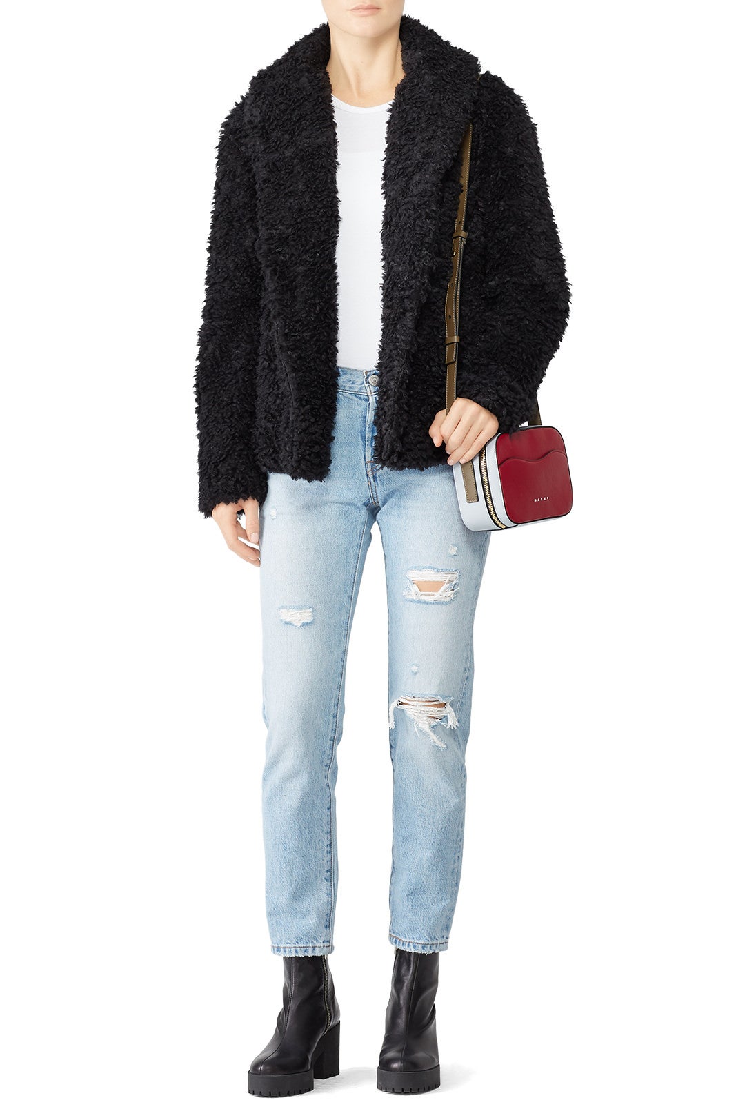 Faux Shearling Emile Coat by John + Jenn 0