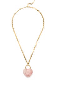 Open Heart Stone Lock Pendant by kate spade new york accessories