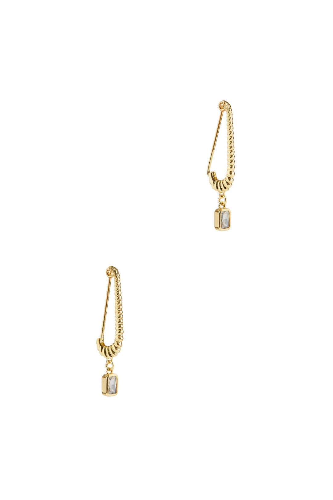 Francois Safety Pin Earrings by Luv Aj 1