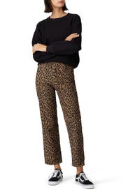 Cordoroy Ribcage Straight Ankle Jeans by Levi's