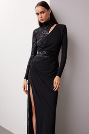 Sequin Crepe Dress by One33 Social