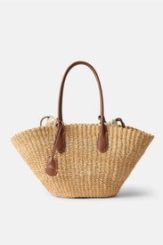 Twisted Raffia Basket Tote by Polo Ralph Lauren Accessories