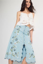 Audra Embroidery Skirt by Sea New York