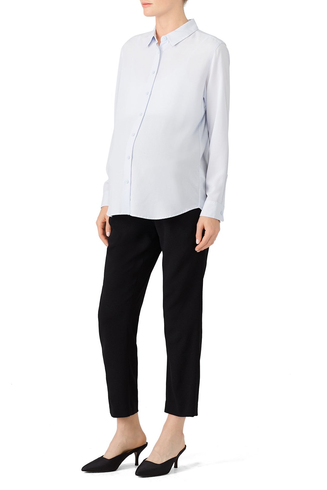 Pleated Maternity Pants by Slate & Willow 0