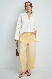 Yellow Ollie Jeans by Tanya Taylor