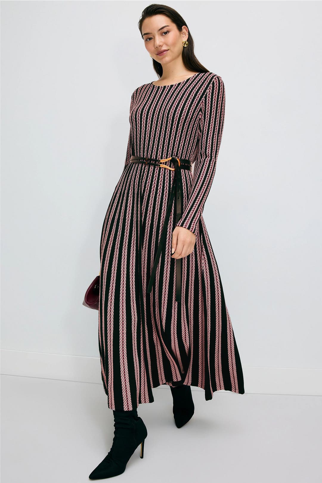 Male Chevron Stripe Knit Dress by Aldomartins | Rent the Runway