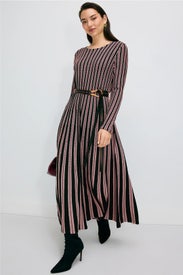 Male Chevron Stripe Knit Dress by Aldomartins