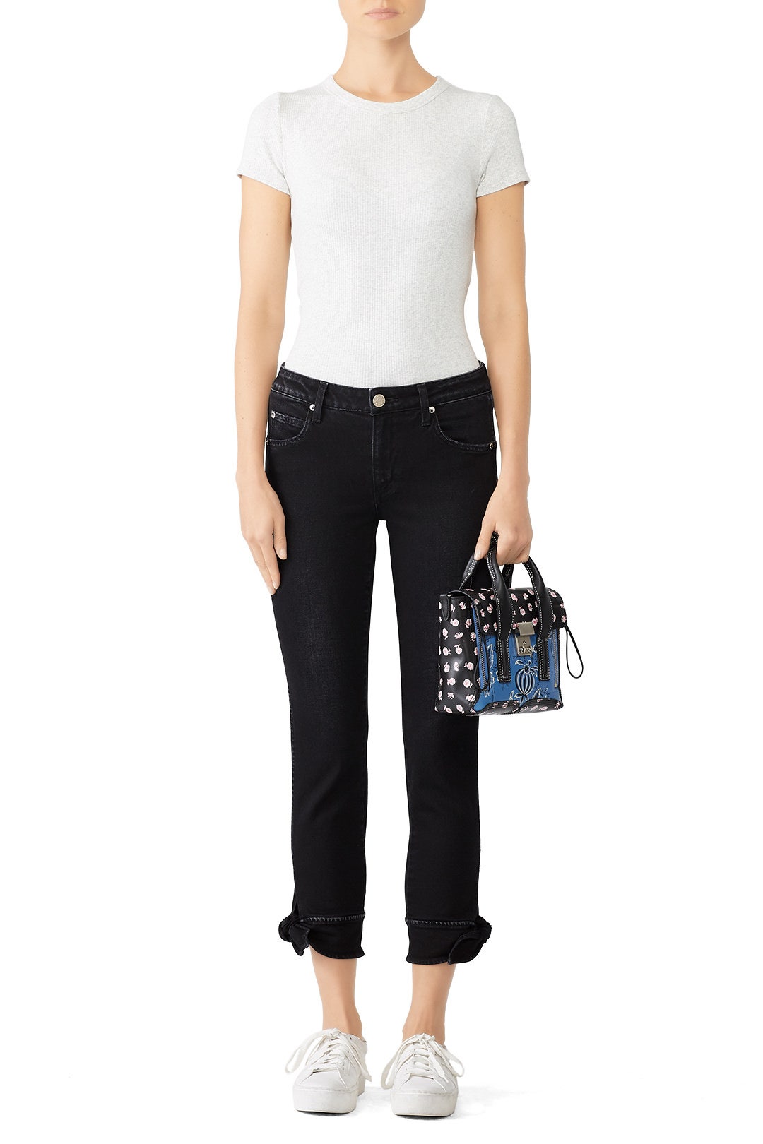 Tie Ankle Jeans by AMO 0