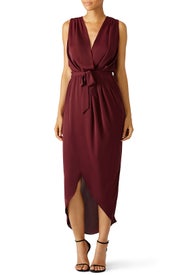 Burgundy Porter Dress by Amanda Uprichard