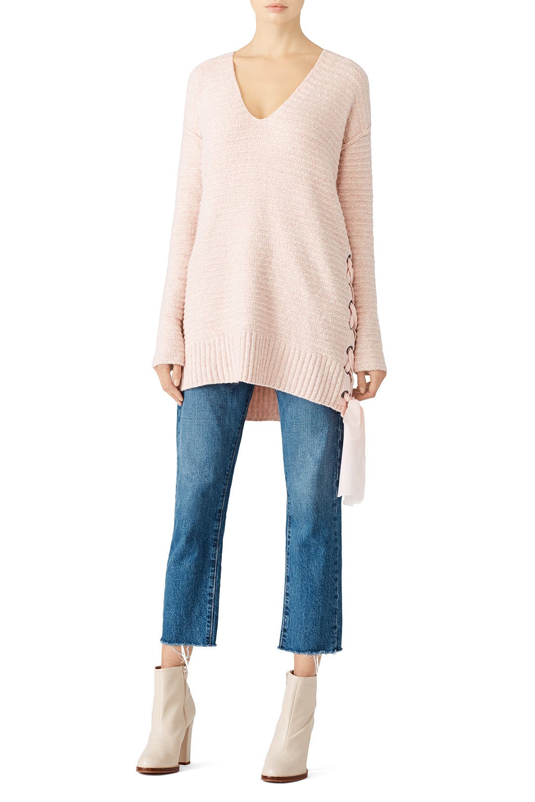 Heart It Laces Sweater by Free People | Rent the Runway