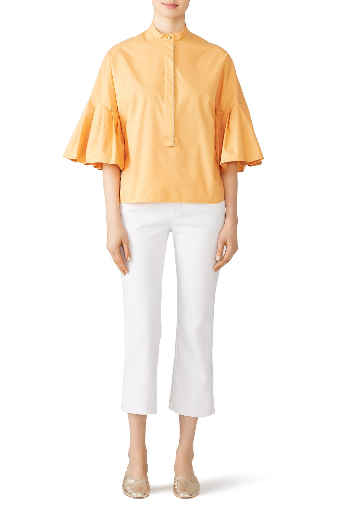 Pleated Poplin Shirt by Genny 0