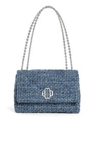 Blue Tweed Clover Bag by Maje