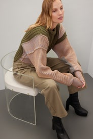 Gauge Patchwork Sweater by MM6 Maison Margiela