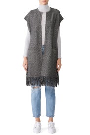 Long Fringe Vest by Michael Stars