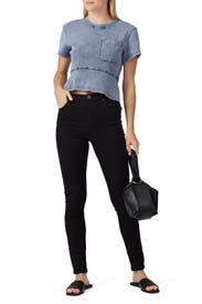 Washed Indigo Peplum Top by Proenza Schouler
