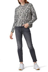 Leopard Printed Hoodie by Slate & Willow