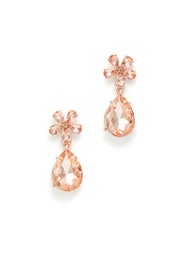 Blush Teardrop Earrings by Slate & Willow Accessories