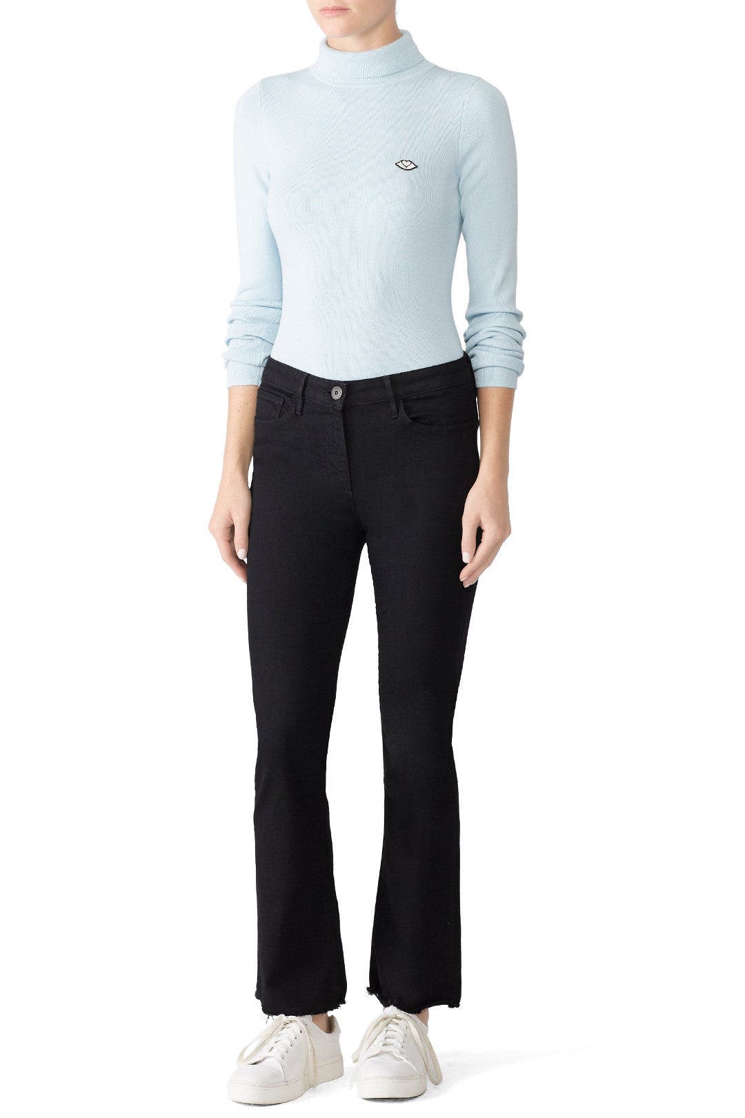 Black W25 Crop Boot Jeans by 3x1 0