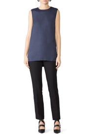 Navy Sleeveless Tank by Victor Alfaro