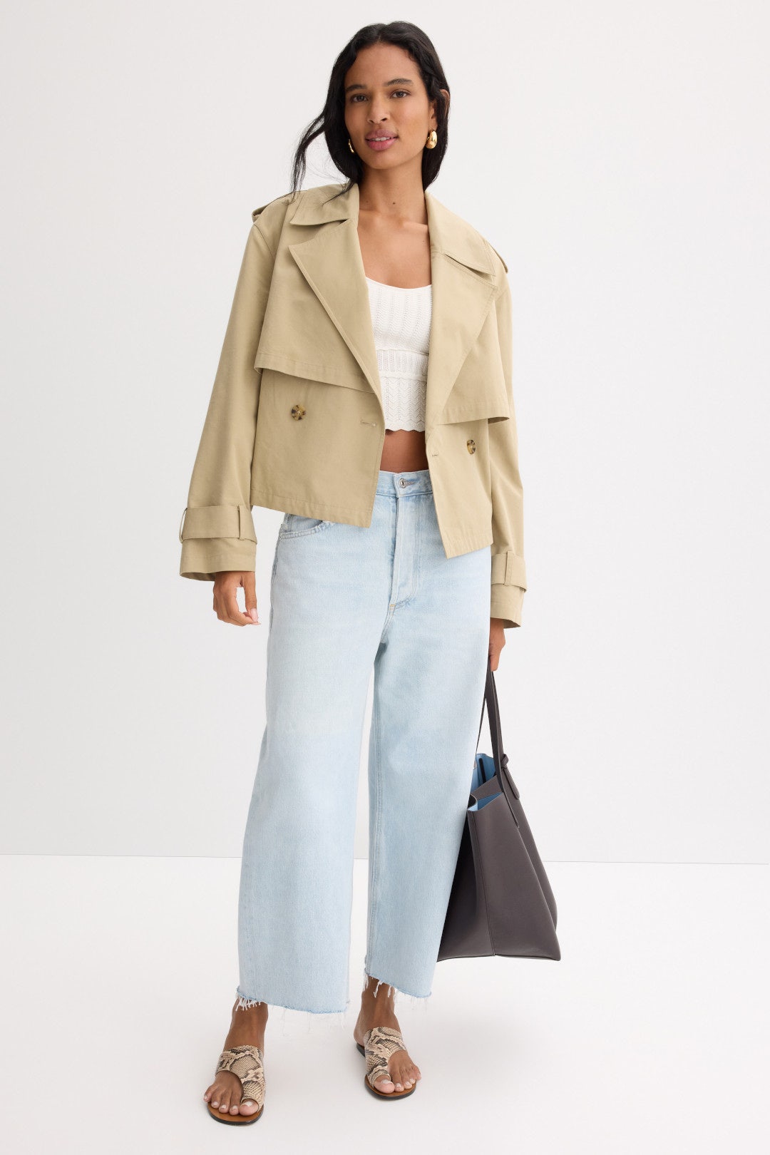 Ayla Raw Hem Cropped Jeans by Citizens of Humanity 0