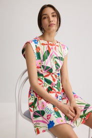 Extended Shoulder Fit And Flare Mini by Donna Morgan