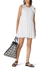 White Ruffle Dress by The Kooples