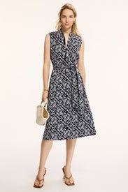 Geo Embroidery Mini Dress by N Natori