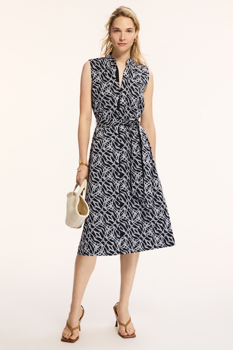 Geo Embroidery Mini Dress by N Natori - Photo 0