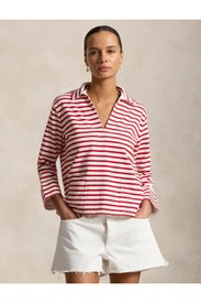 Boating Jersey Collared Top by Polo Ralph Lauren
