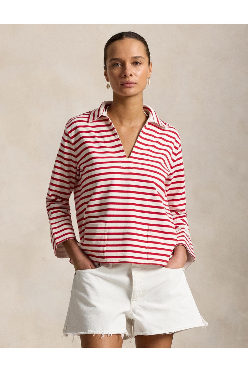 Boating Jersey Collared Top by Polo Ralph Lauren - Photo 0