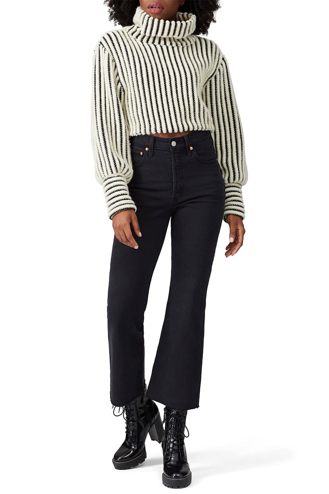 Jane Cropped Turtleneck by Sid Neigum 0