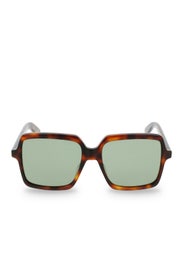 Rectangular Tortoise Sunglasses by Saint Laurent