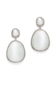 Double Drop Stone Earrings by Slate & Willow Accessories
