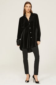 Velvet Signature Tunic Top by Donna Karan New York