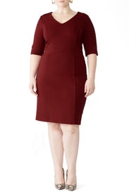 Red 9 to 5 Stretch Work Dress by ELOQUII