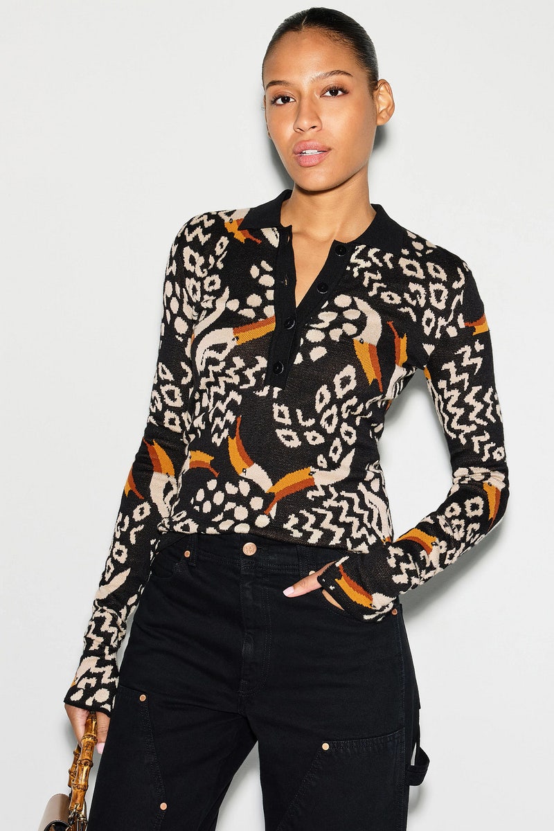 Tucanissimo Polo Knit Top by FARM Rio - Photo 0