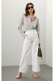 Double Buckle Wide Leg Sailor Trousers by Joe's Jeans