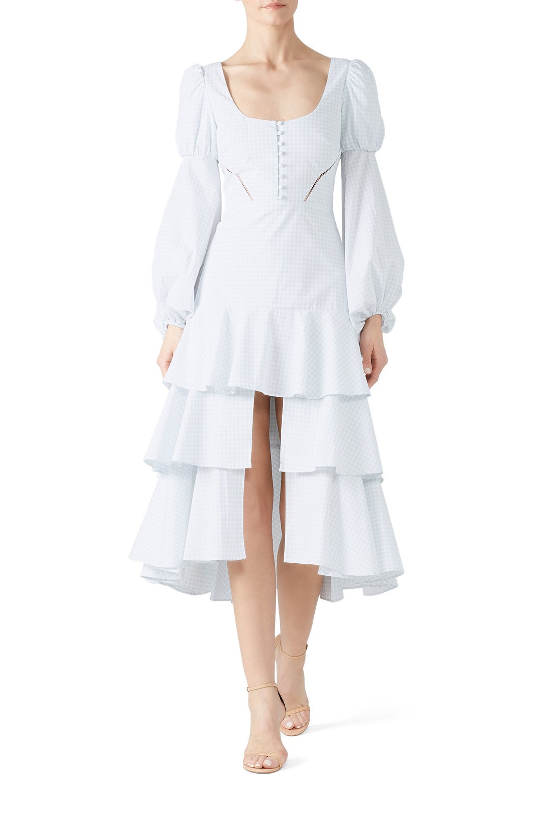Gingham Poplin Midi Dress by SIMKHAI 0