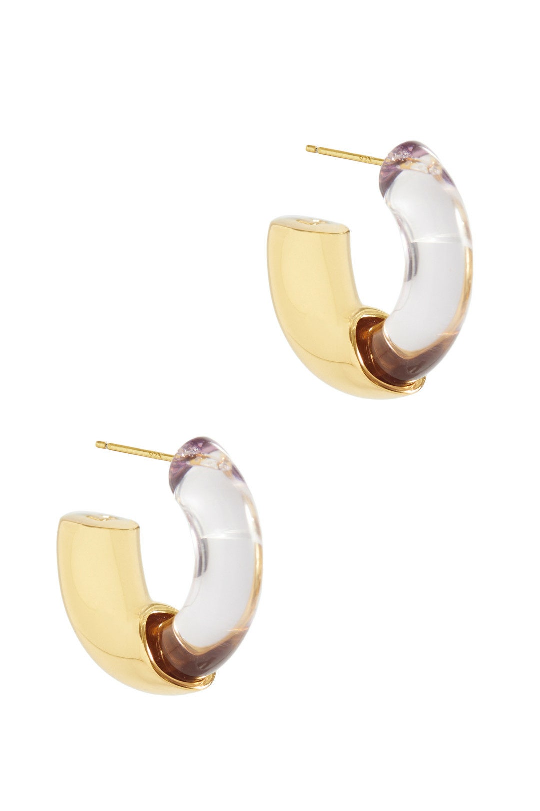 Lavender Infinity Hoops by Lizzie Fortunato