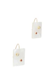 Pearl Domino Earrings by Lizzie Fortunato