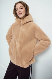 Gatapi Faux Sherpa Jacket by Maje
