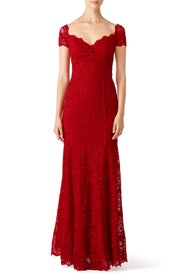 Red Tempted By You Gown by Nicole Miller
