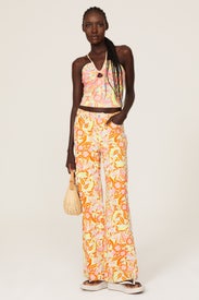 Fearless Floral Halter Top by Nicole Miller