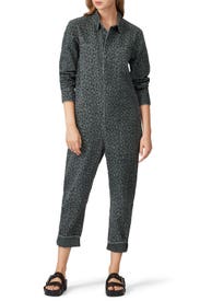 Leopard Night Crawler Paradise Jumpsuit by One Teaspoon